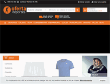 Tablet Screenshot of ofertadeportes.com